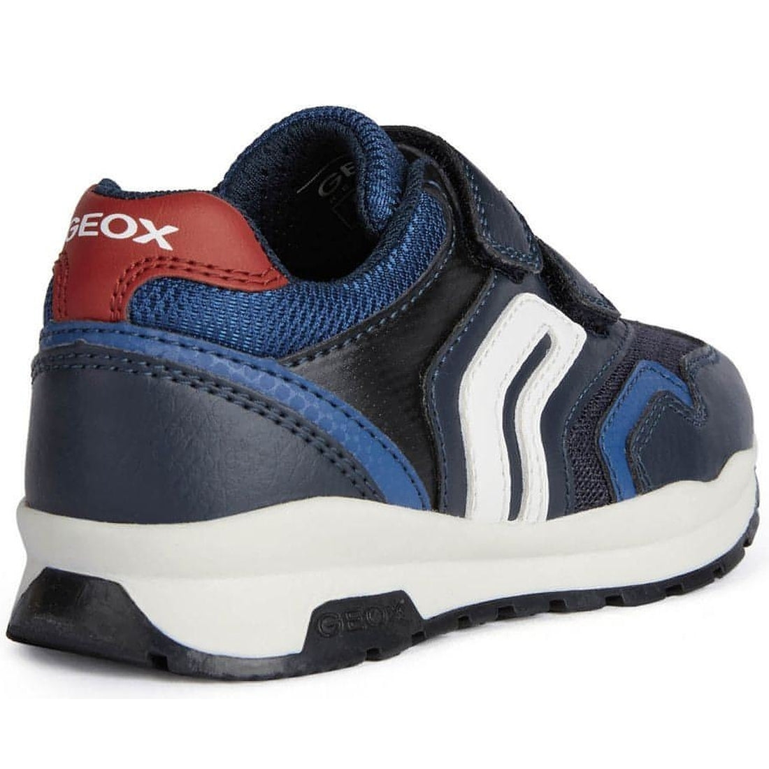 Geox boys navy, red pavel sport shoes | Vilbury London