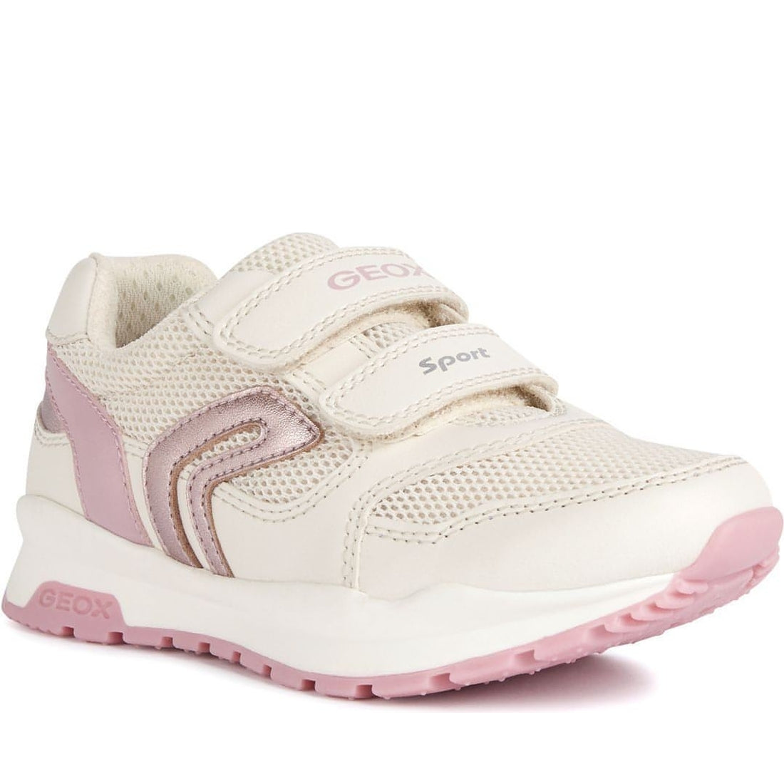 Geox girls ivory pavel sport shoes | Vilbury London