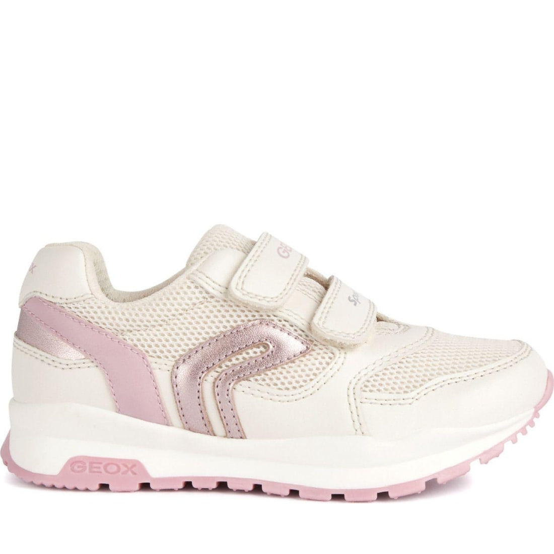 Geox girls ivory pavel sport shoes | Vilbury London