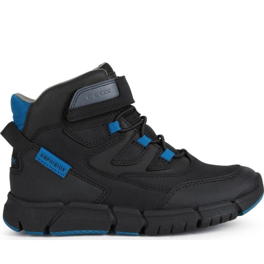 Geox boys Black Petrol flexyper abx booties | Vilbury London