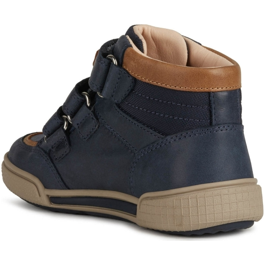 Geox boys Navy Cognac poseido booties | Vilbury London