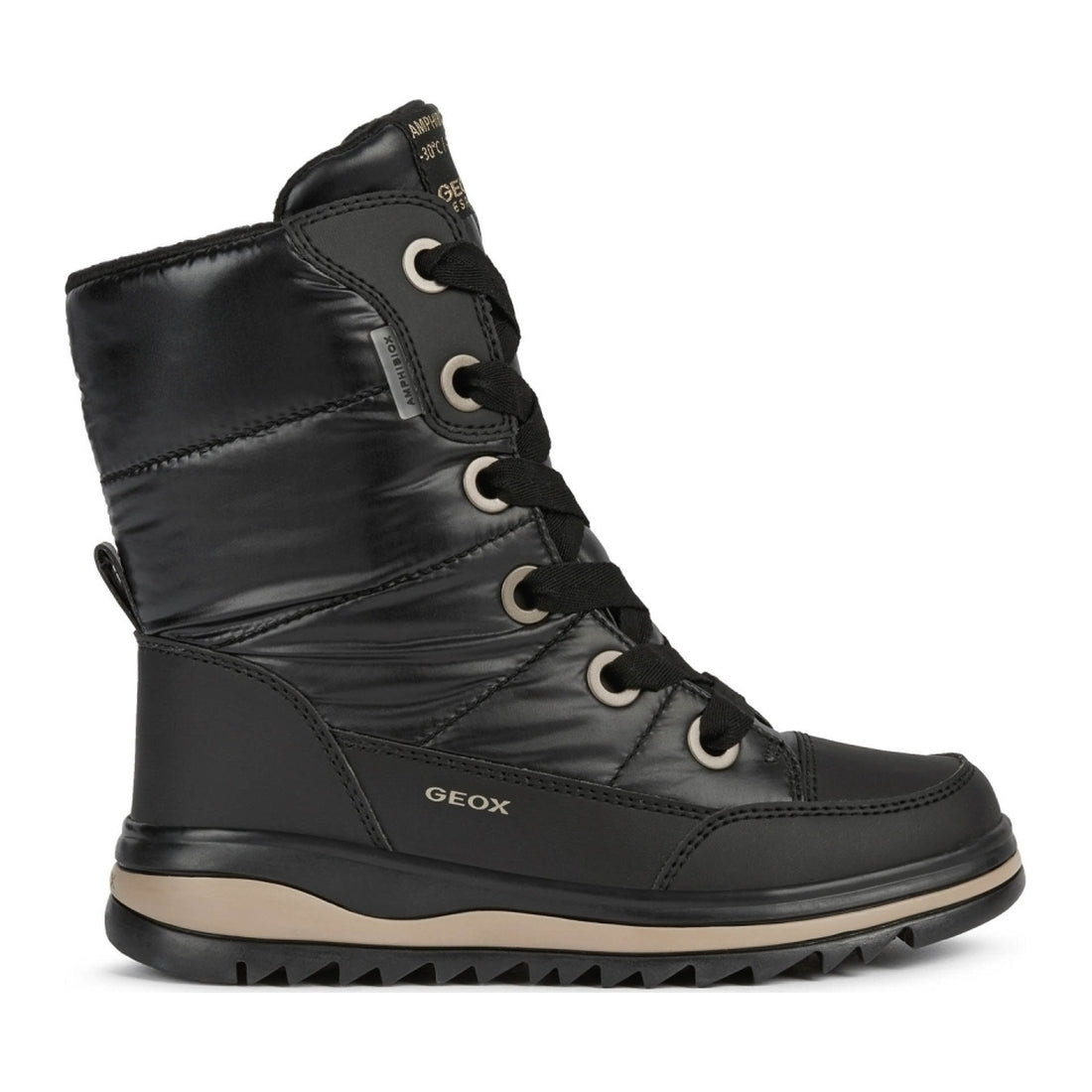 Geox girls Black adelhide ab boots | Vilbury London