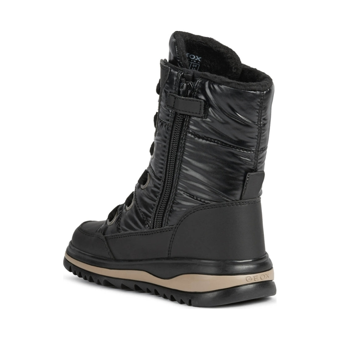 Geox girls Black adelhide ab boots | Vilbury London