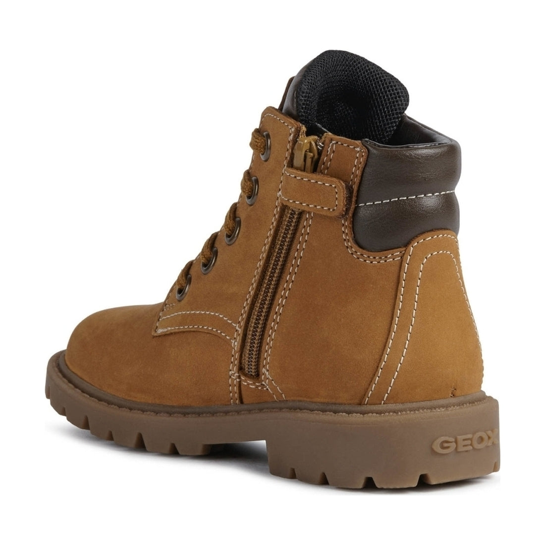 Geox boys Yellow Brown shaylax booties | Vilbury London