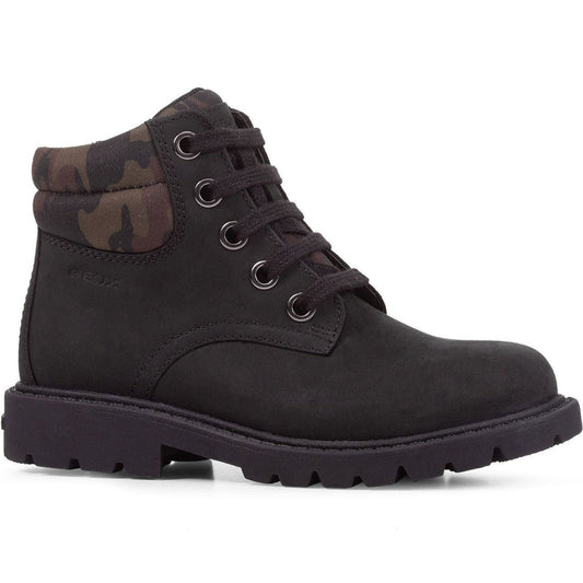 Geox boys Black Mimetic shaylax booties | Vilbury London