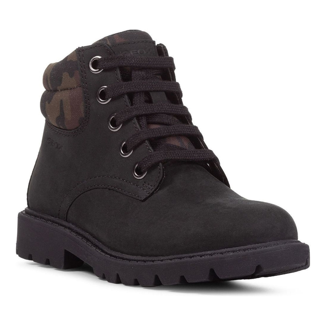 Geox boys Black Mimetic shaylax booties | Vilbury London