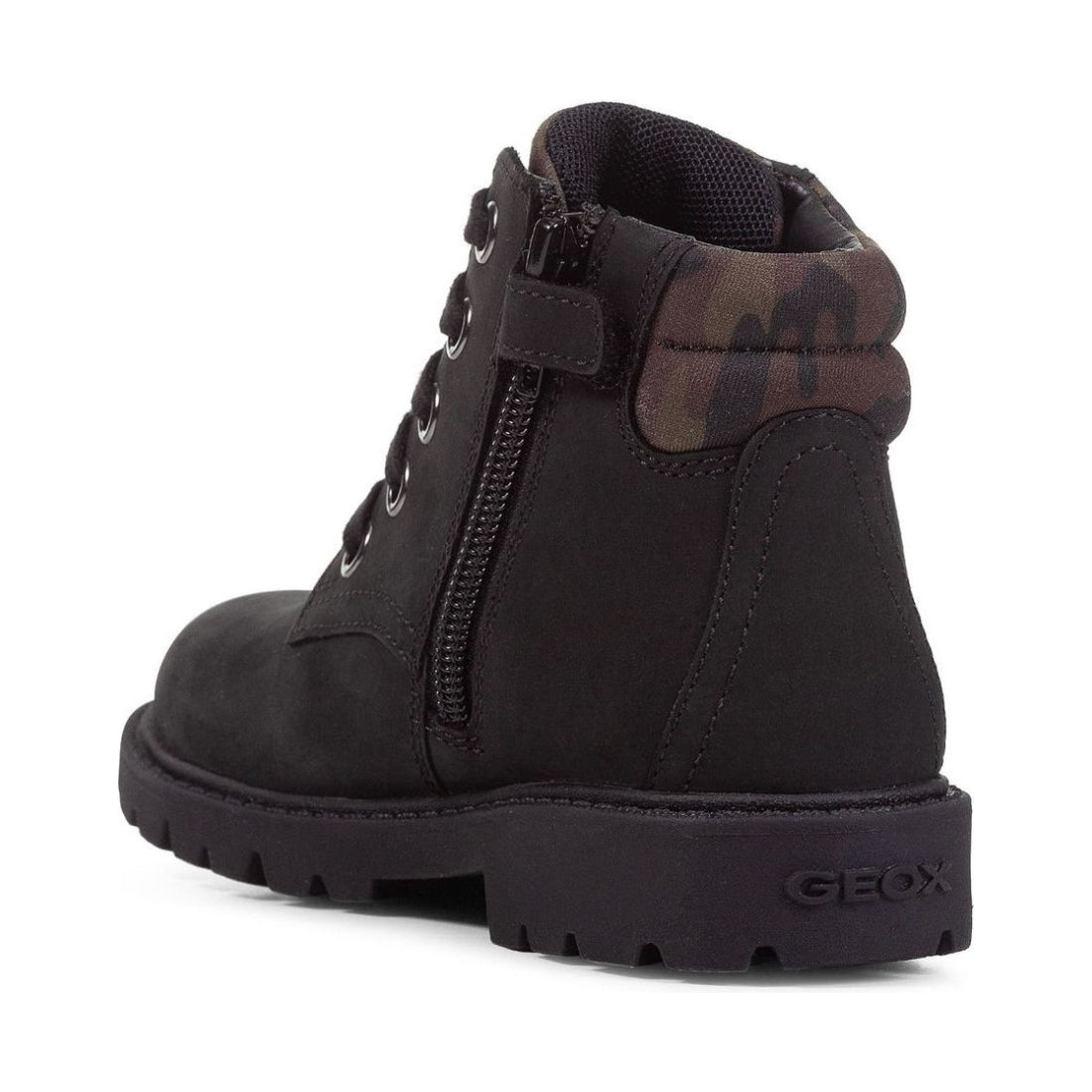 Geox boys Black Mimetic shaylax booties | Vilbury London