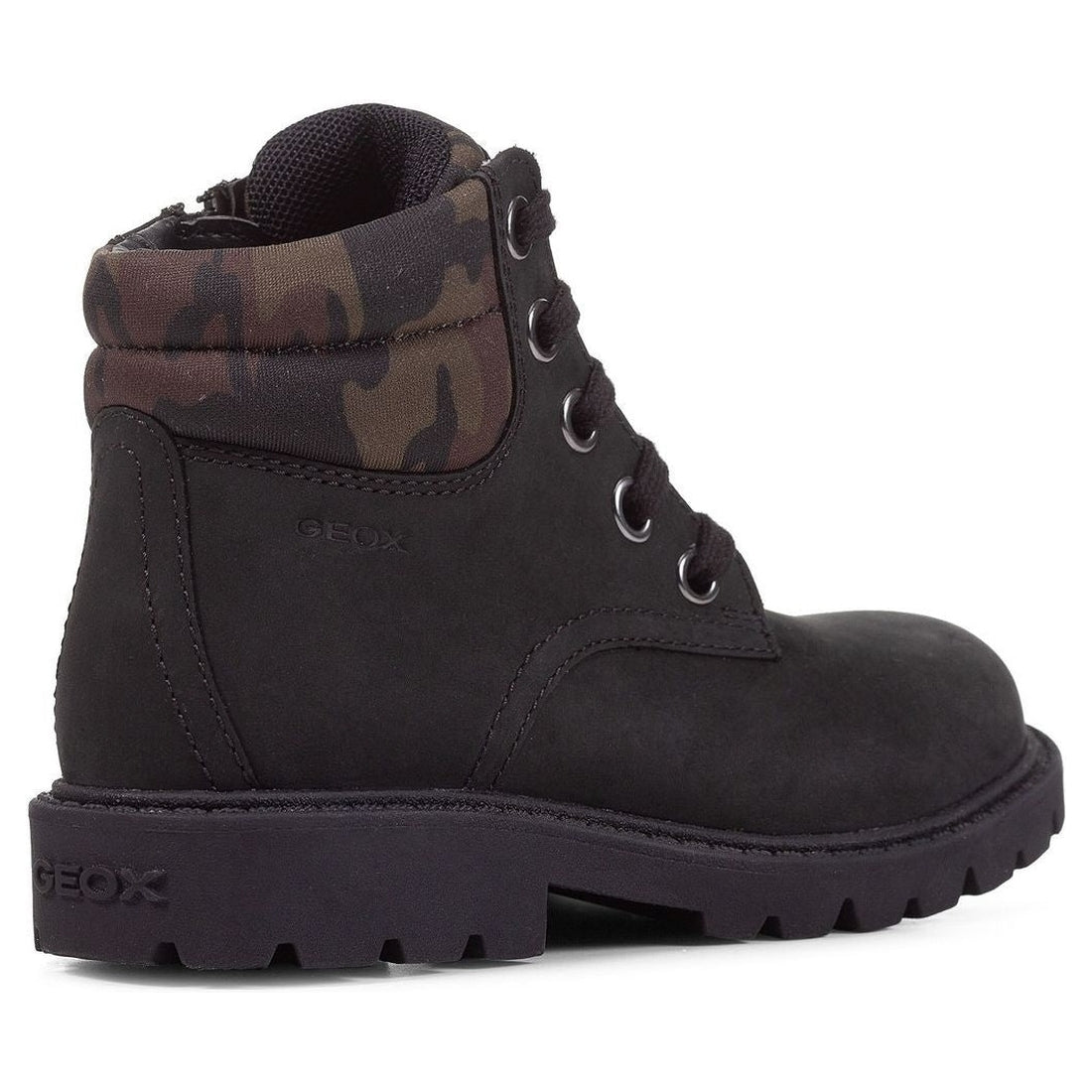 Geox boys Black Mimetic shaylax booties | Vilbury London