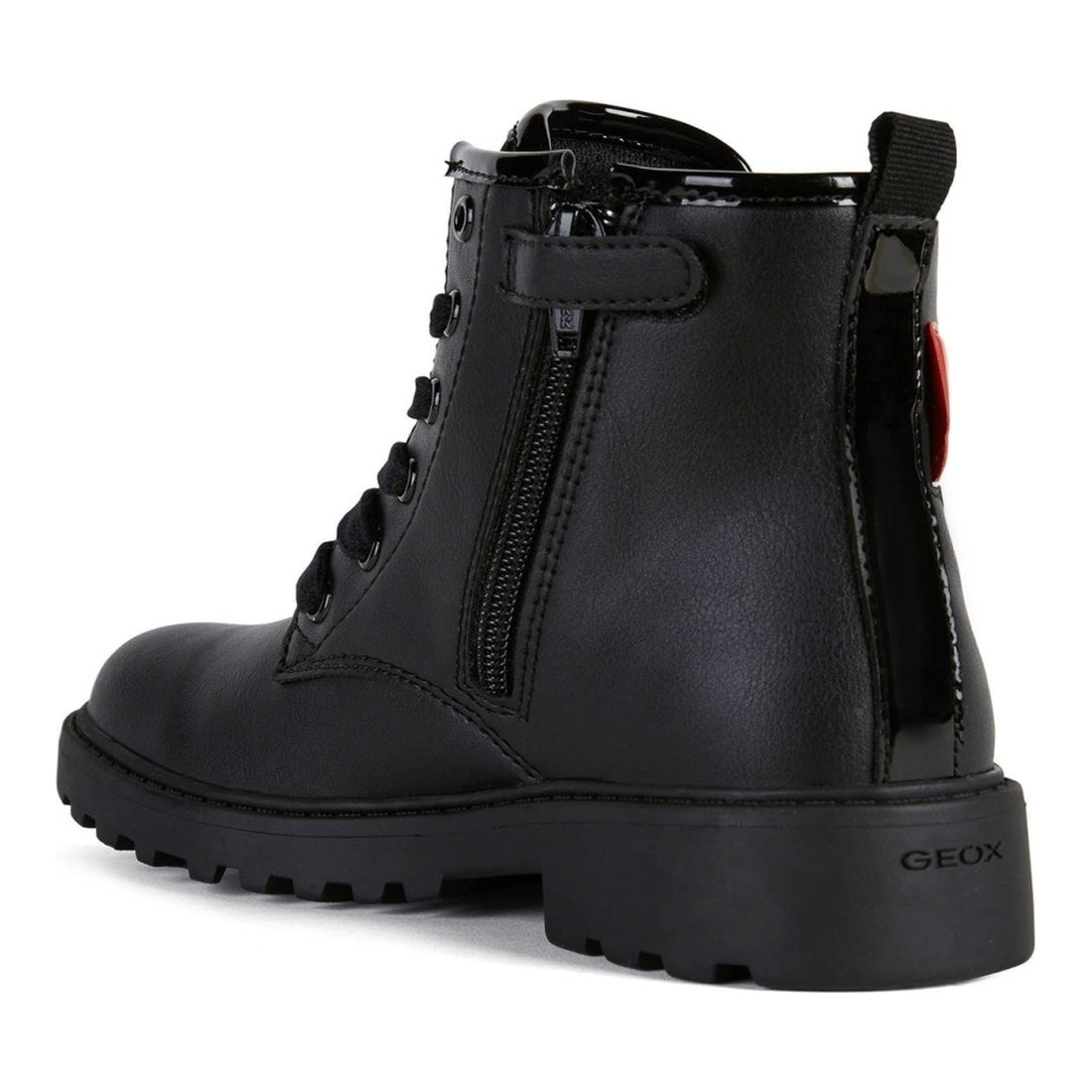 Geox girls Black casey booties | Vilbury London