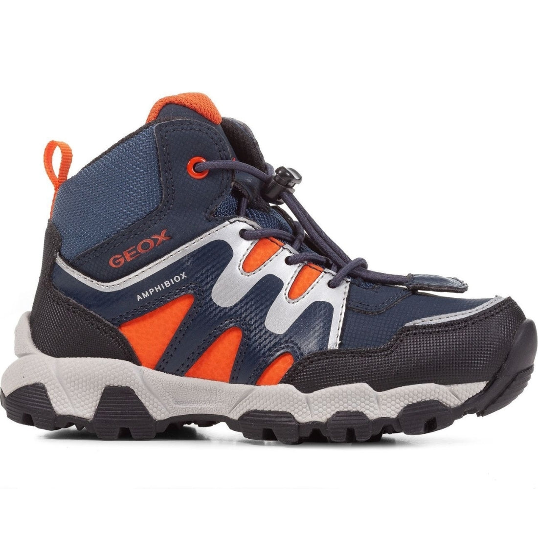 Geox boys Navy Orange magnetar abx booties | Vilbury London