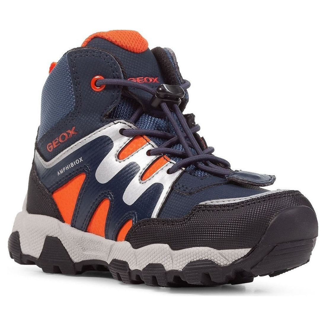 Geox boys Navy Orange magnetar abx booties | Vilbury London