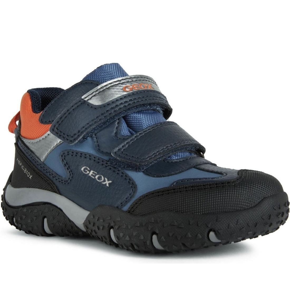 Geox boys Navy Orange baltic abx booties | Vilbury London