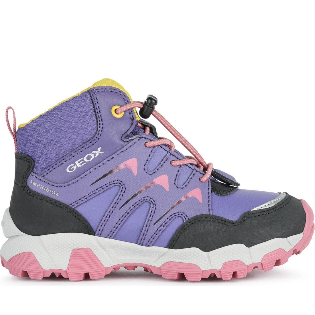 Geox girls Purple Fuchsia magnetar g. abx booties | Vilbury London