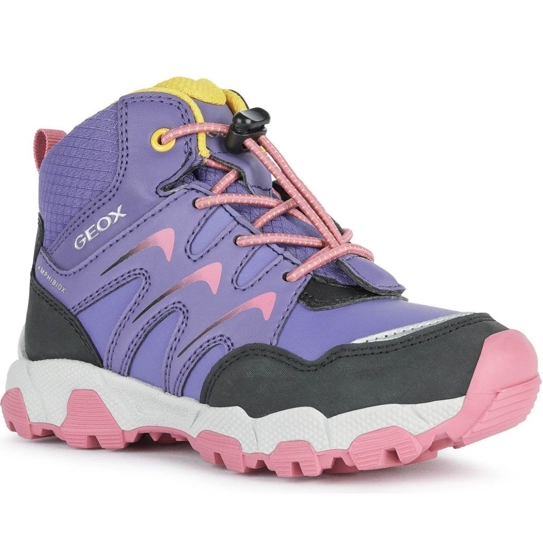 Geox girls Purple Fuchsia magnetar g. abx booties | Vilbury London