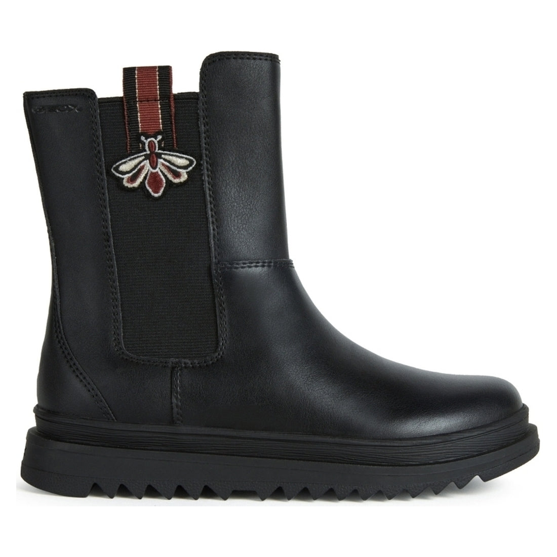 Geox girls Black gillyjaw booties | Vilbury London