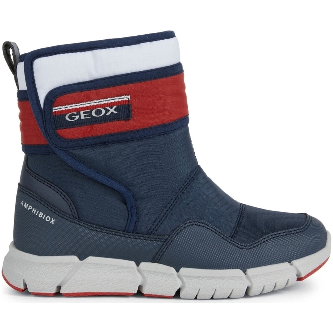 Geox boys Navy Red flexyper abx booties | Vilbury London