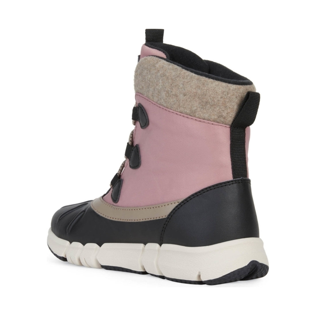 Geox girls Black Dk Pink flexyper ab booties | Vilbury London