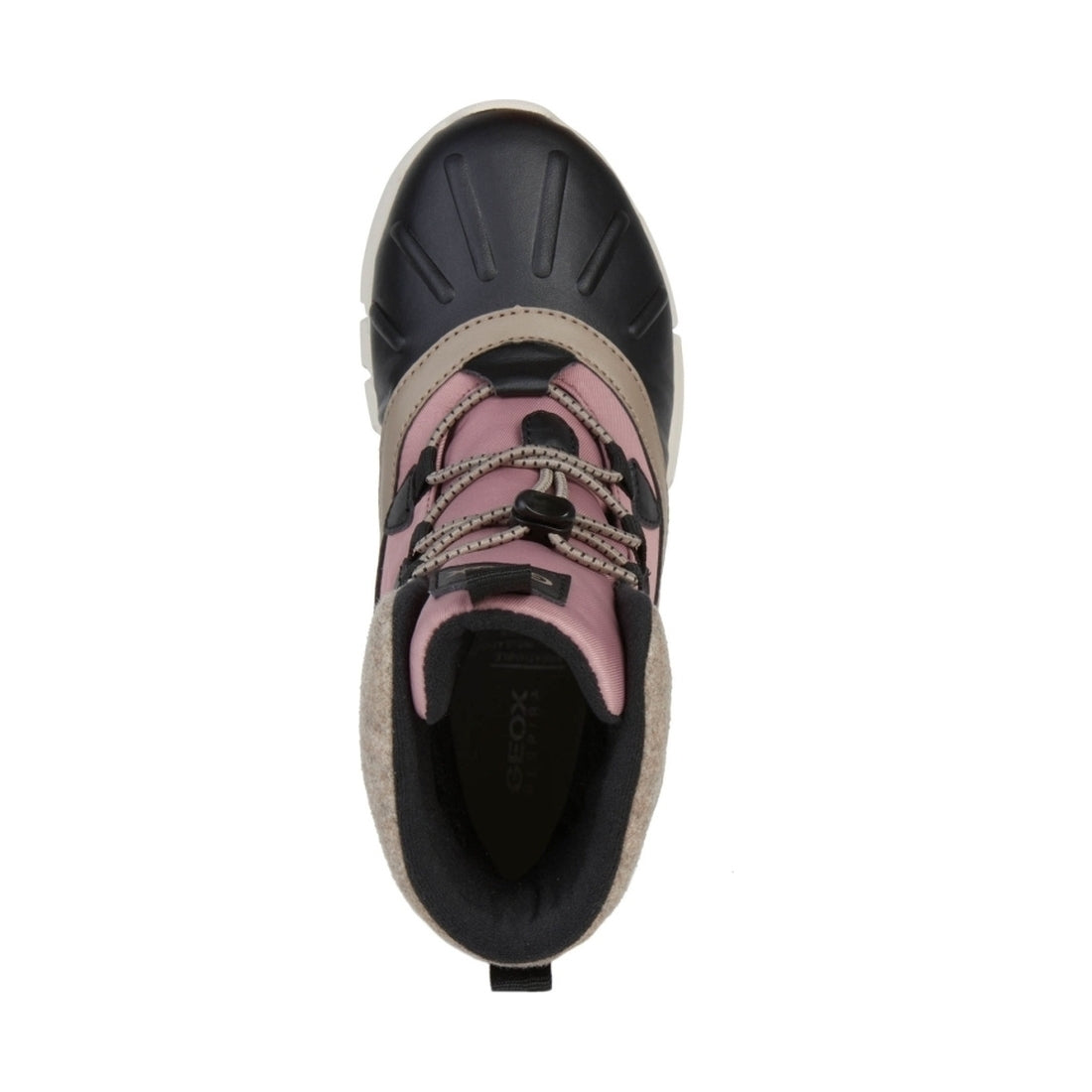 Geox girls Black Dk Pink flexyper ab booties | Vilbury London