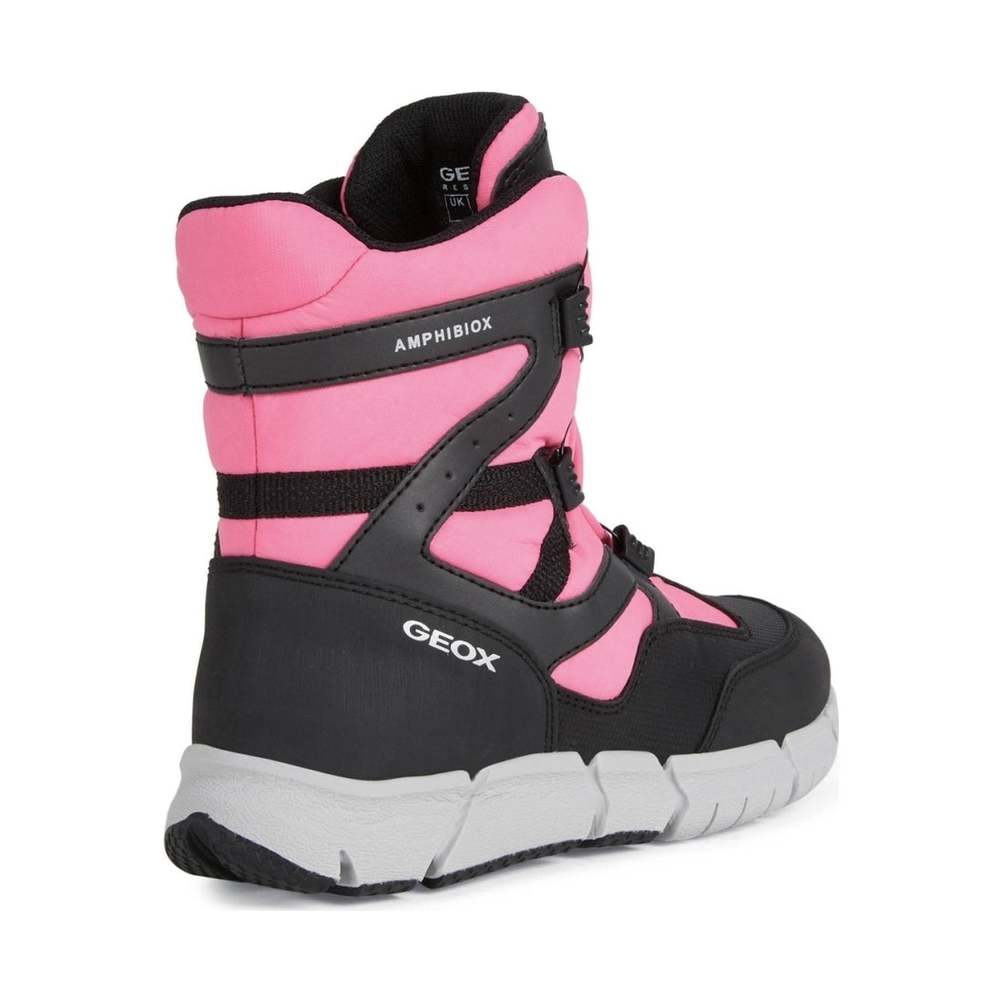 Geox girls Black Fluo Fuchsia flexyper ab booties | Vilbury London