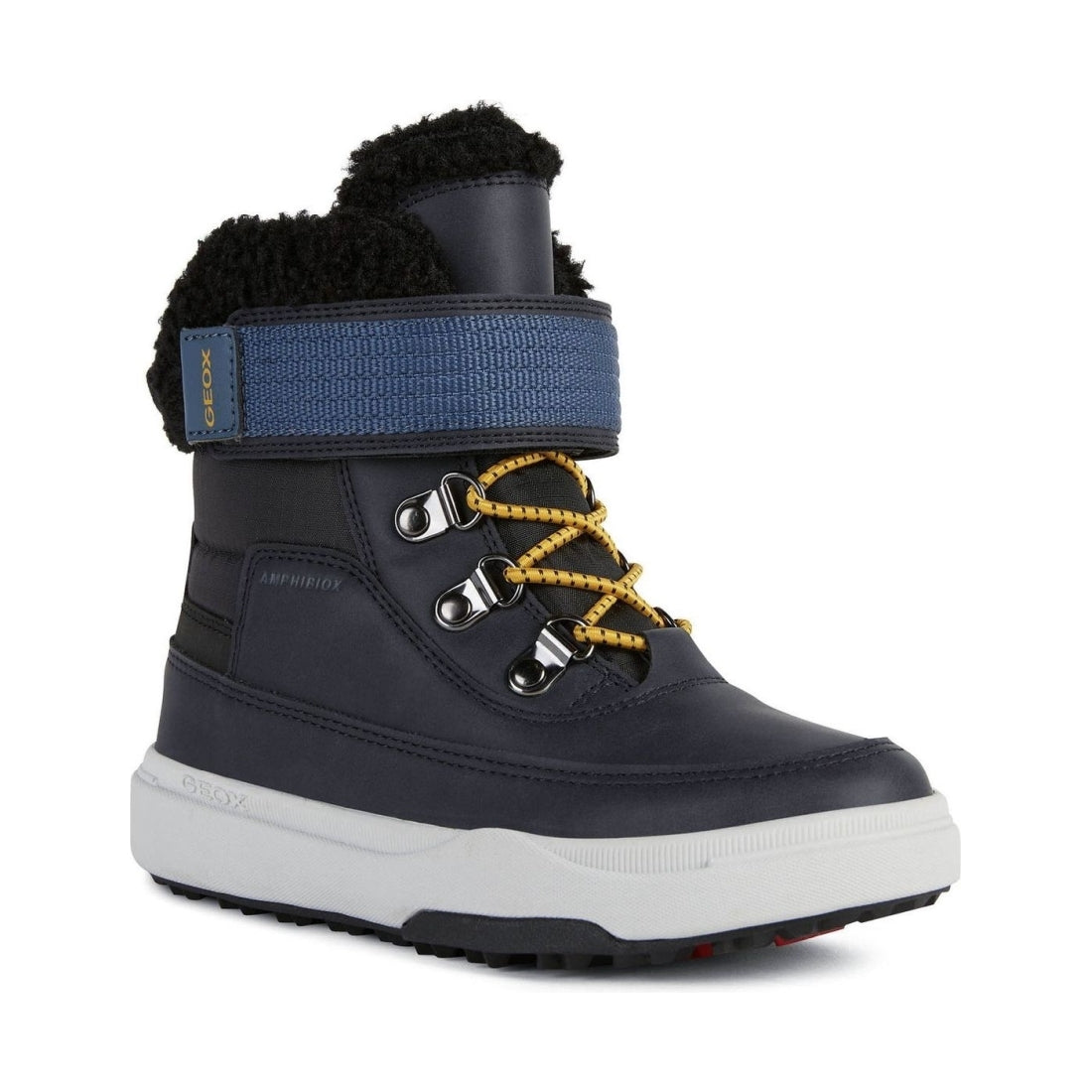 Geox boys Navy Black bunshee pg a booties | Vilbury London