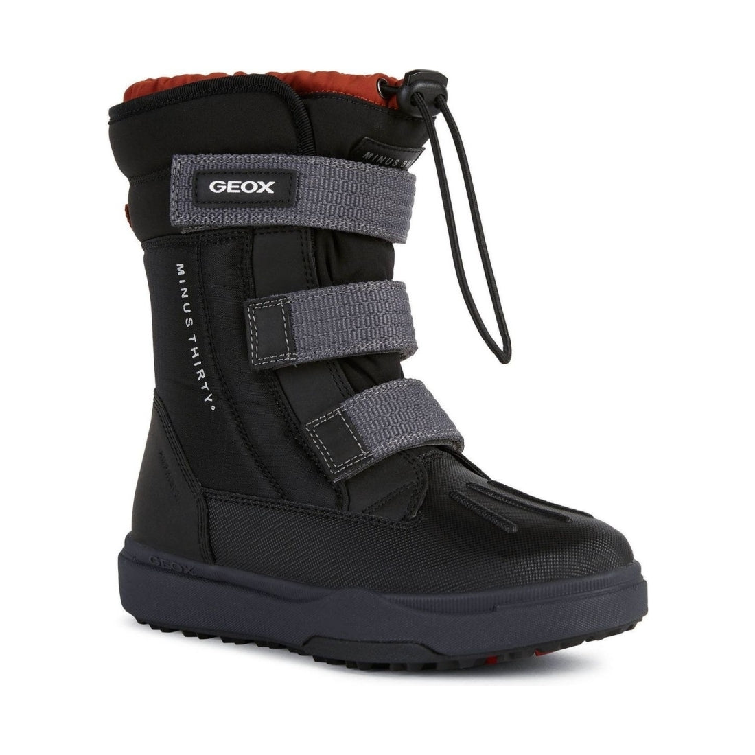 Geox boys Black Rust bunshee pg a booties | Vilbury London