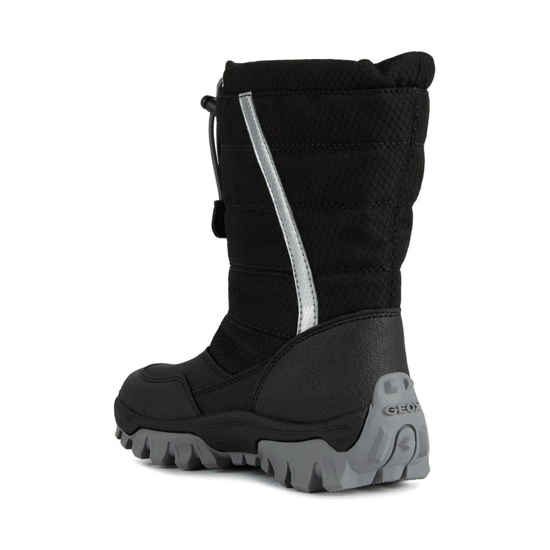 Geox boys Black Silver himalaya abx booties | Vilbury London