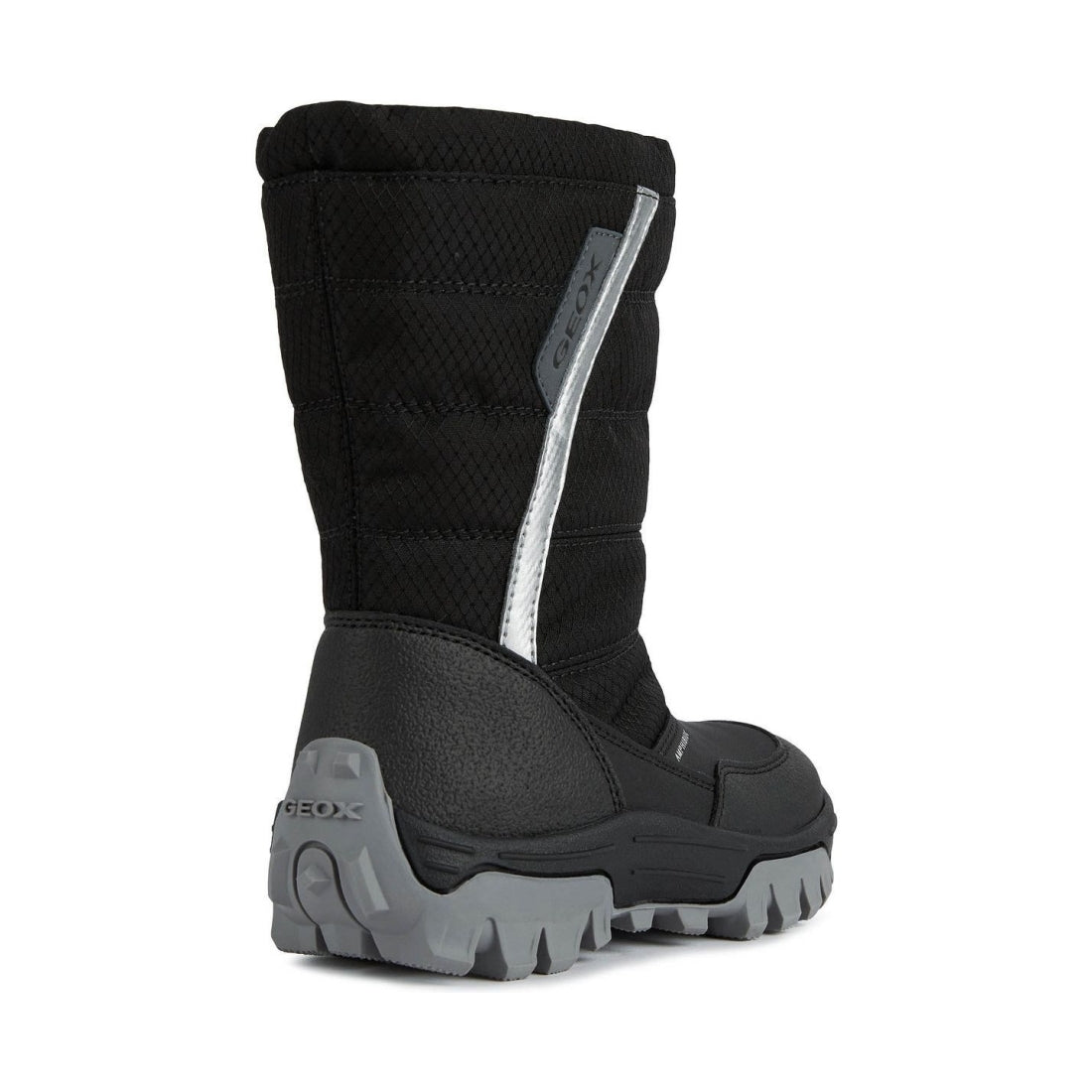 Geox boys Black Silver himalaya abx booties | Vilbury London