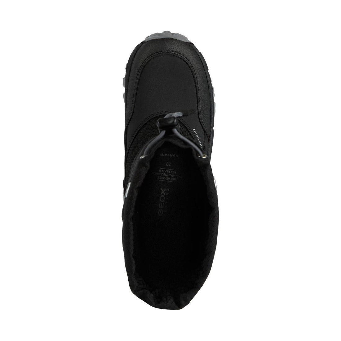 Geox boys Black Silver himalaya abx booties | Vilbury London