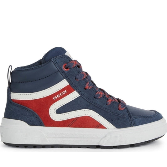 Geox boys Navy Red weemble booties | Vilbury London