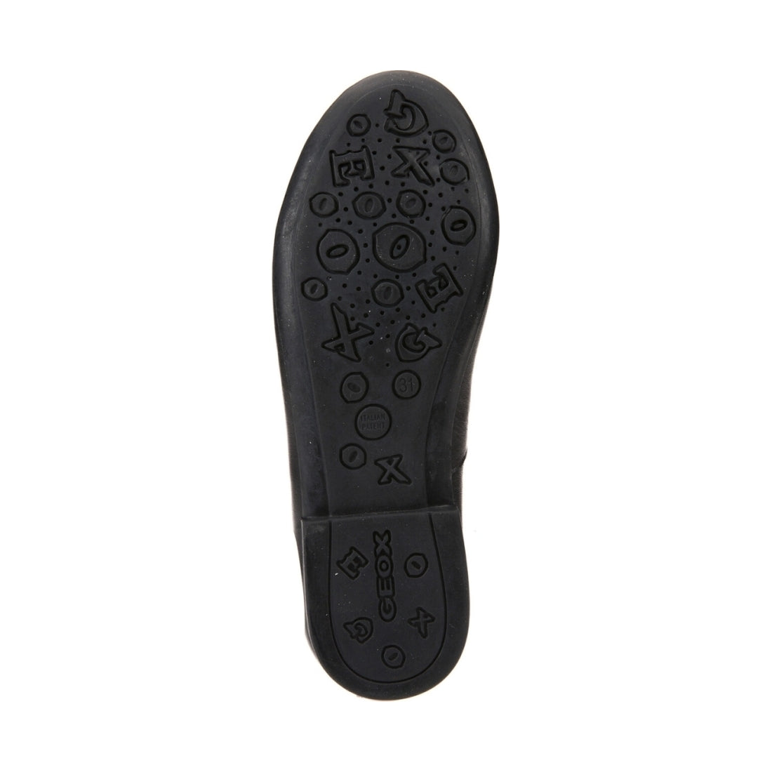 Geox girls Black plie ballerinas | Vilbury London