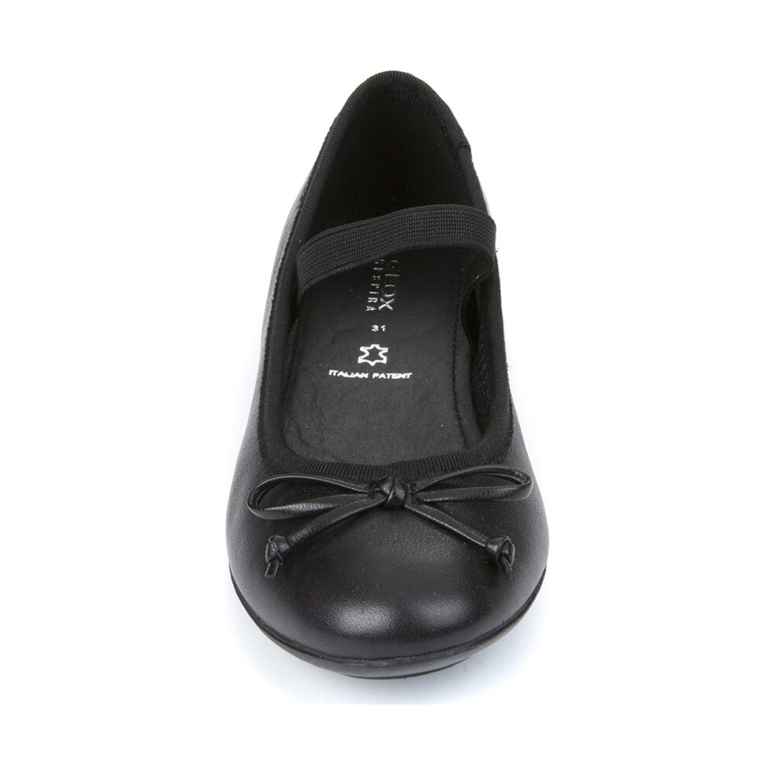 Geox girls Black plie ballerinas | Vilbury London