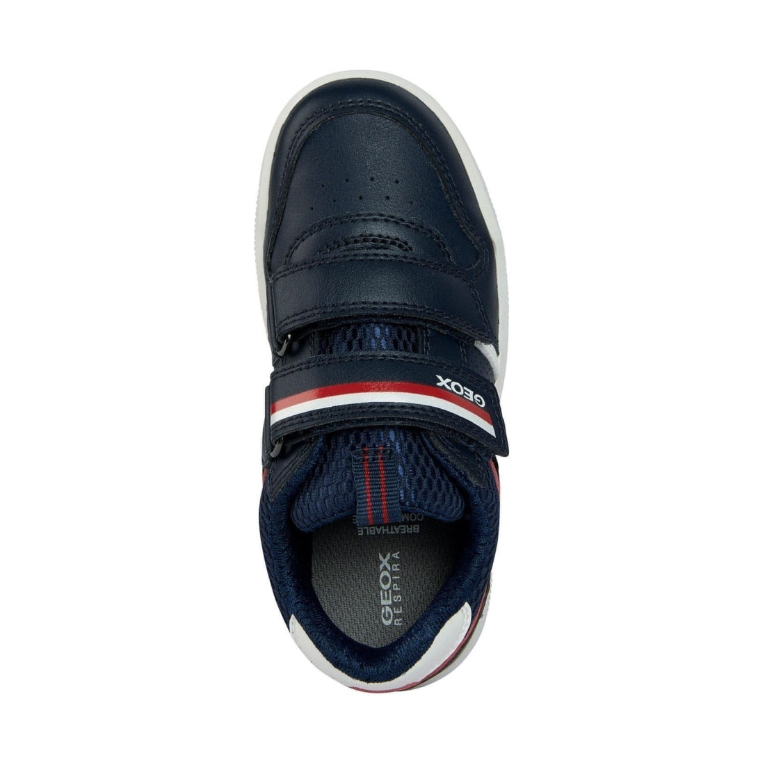 Geox boys navy, red arzach sport shoes | Vilbury London