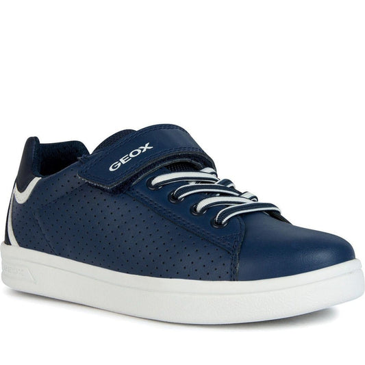 Geox boys navy, white djrock sport shoes | Vilbury London