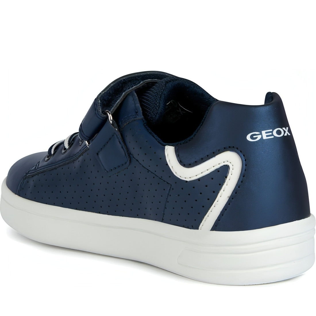 Geox boys navy, white djrock sport shoes | Vilbury London