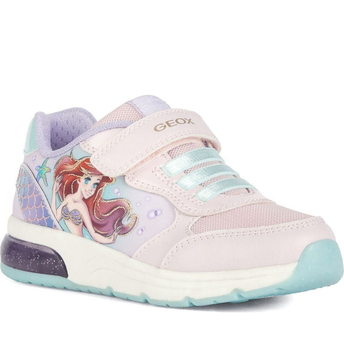 Geox girls pink, watersea spaceclub sport shoes | Vilbury London