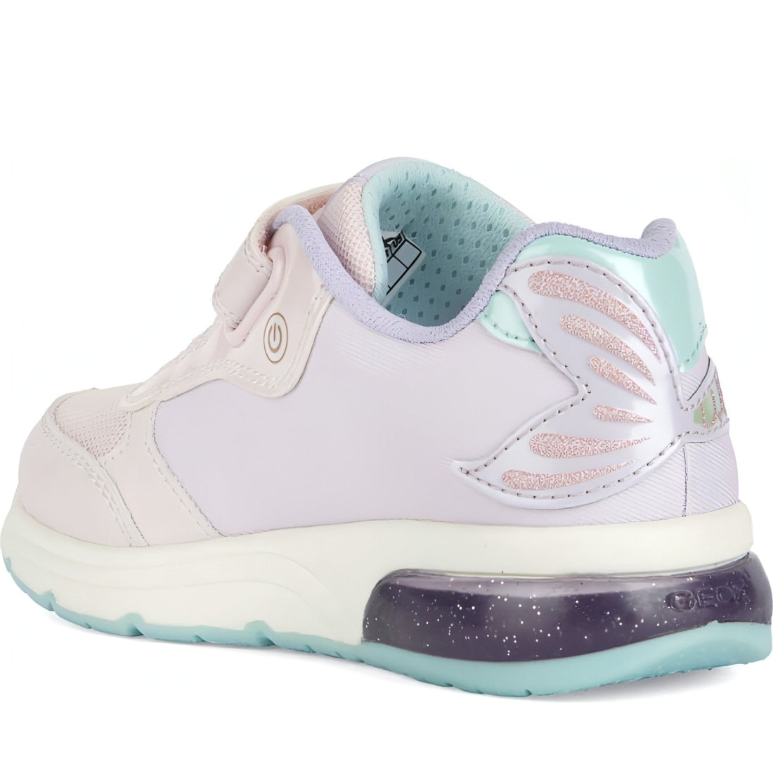 Geox girls pink, watersea spaceclub sport shoes | Vilbury London