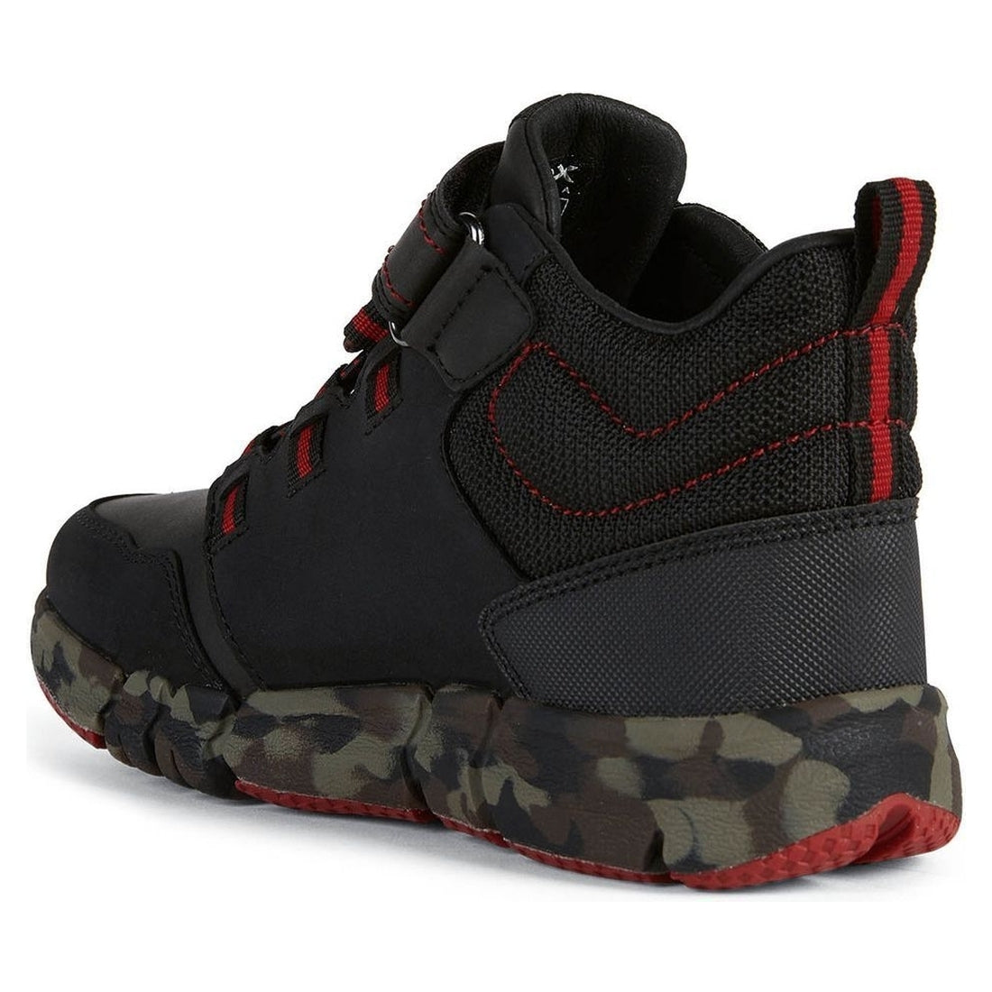 Geox boys Black Red flexyper abx booties | Vilbury London