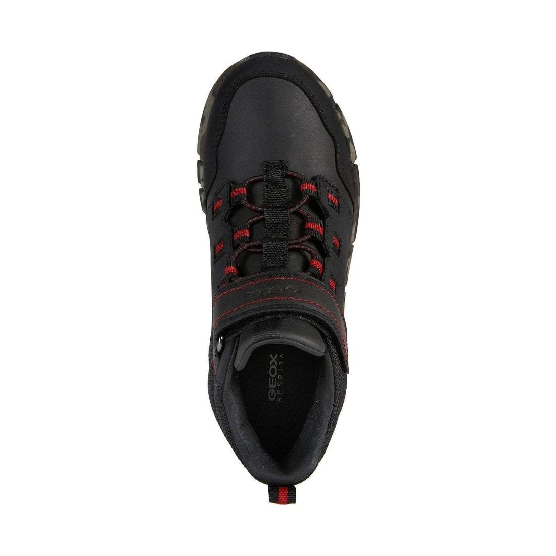 Geox boys Black Red flexyper abx booties | Vilbury London