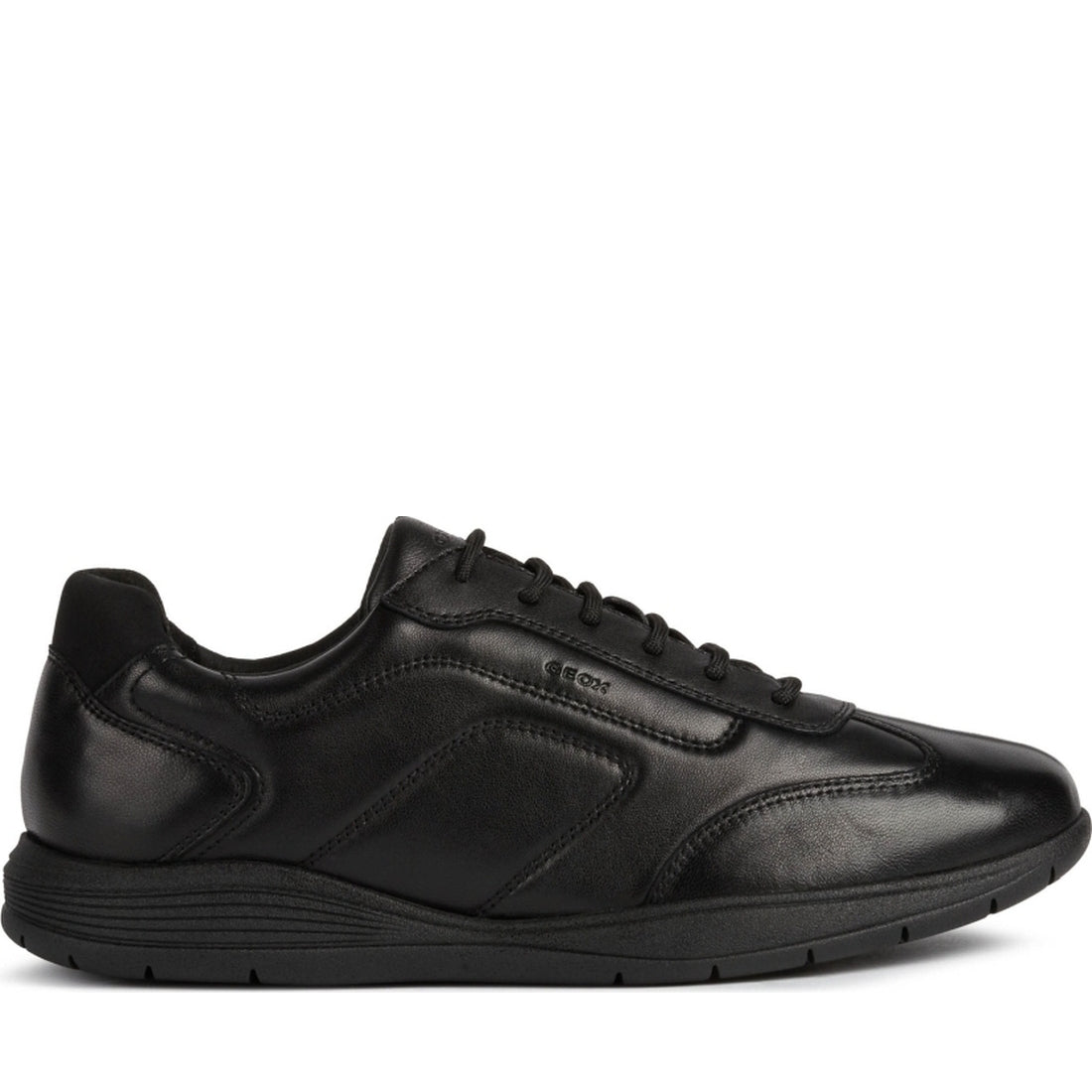 Geox mens Black spherica ec2 sport shoe | Vilbury London