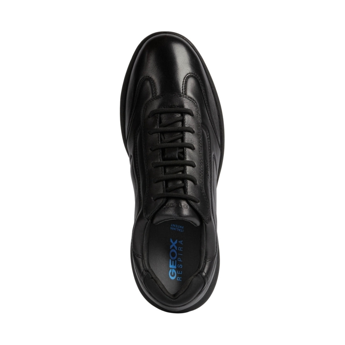 Geox mens Black spherica ec2 sport shoe | Vilbury London