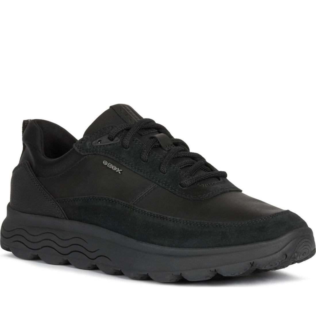 Geox mens Black spherica sport shoe | Vilbury London