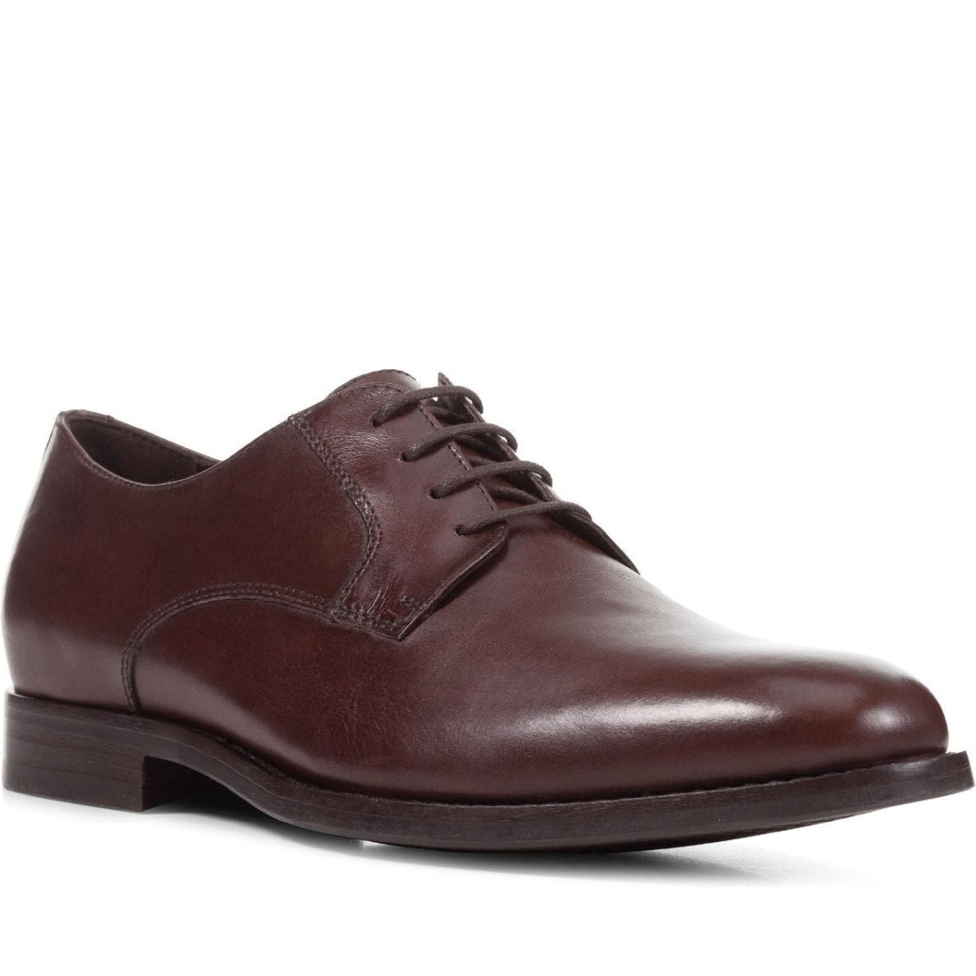 Geox mens dark brown hampstead formal | Vilbury London