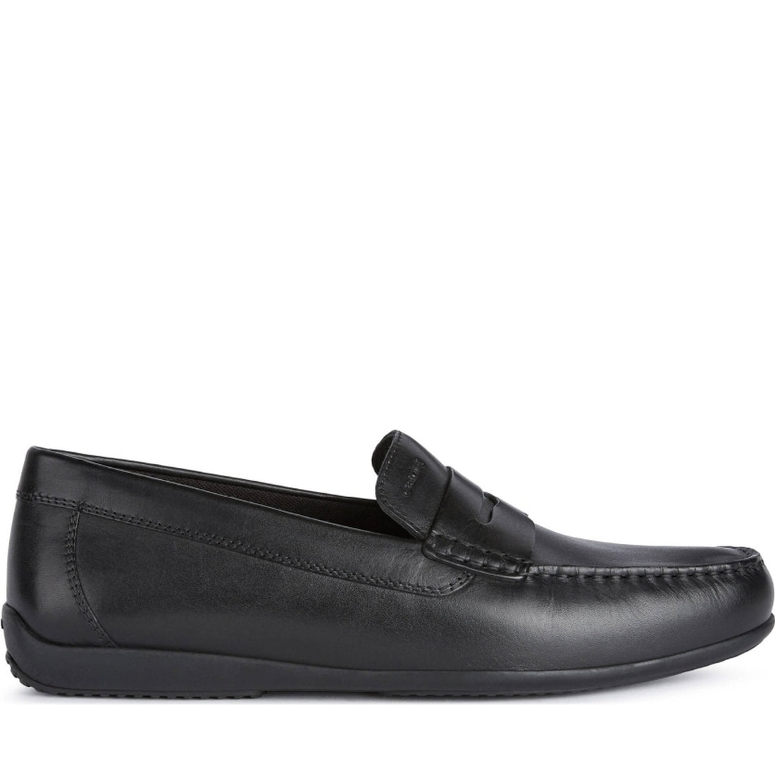 Geox mens Black ascanio mocasins | Vilbury London