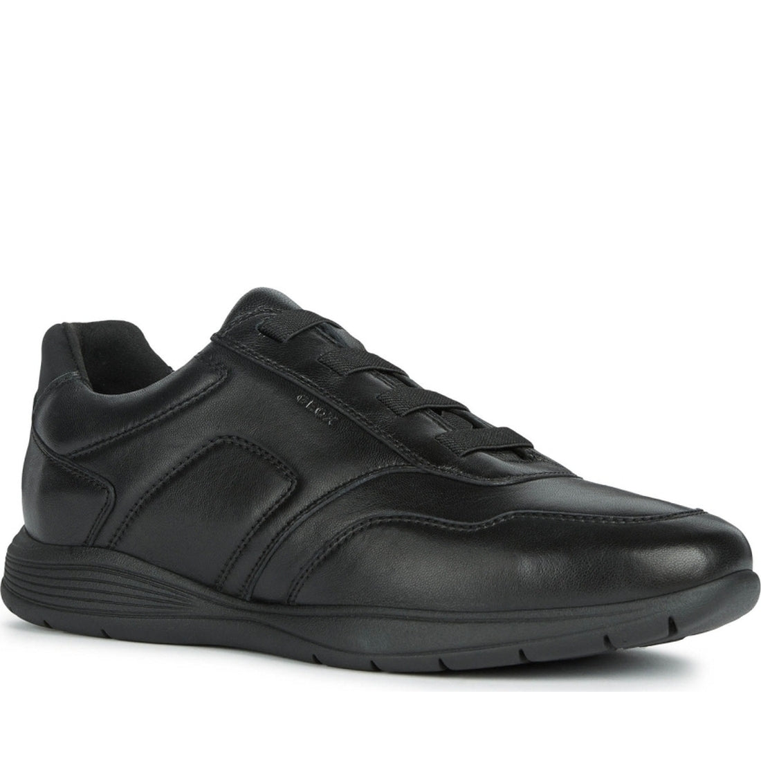 Geox mens Black spherica ec2 sport shoe | Vilbury London