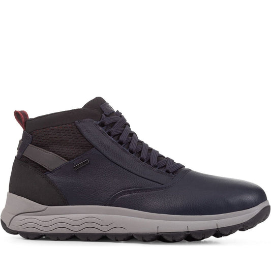 Geox mens Navy spherica 4x4 abx booties | Vilbury London