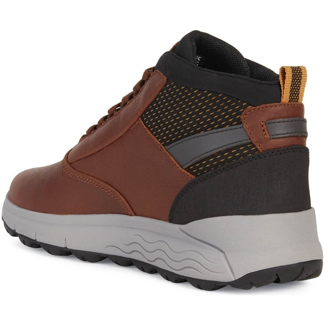 Geox mens Brown spherica 4x4 abx booties | Vilbury London