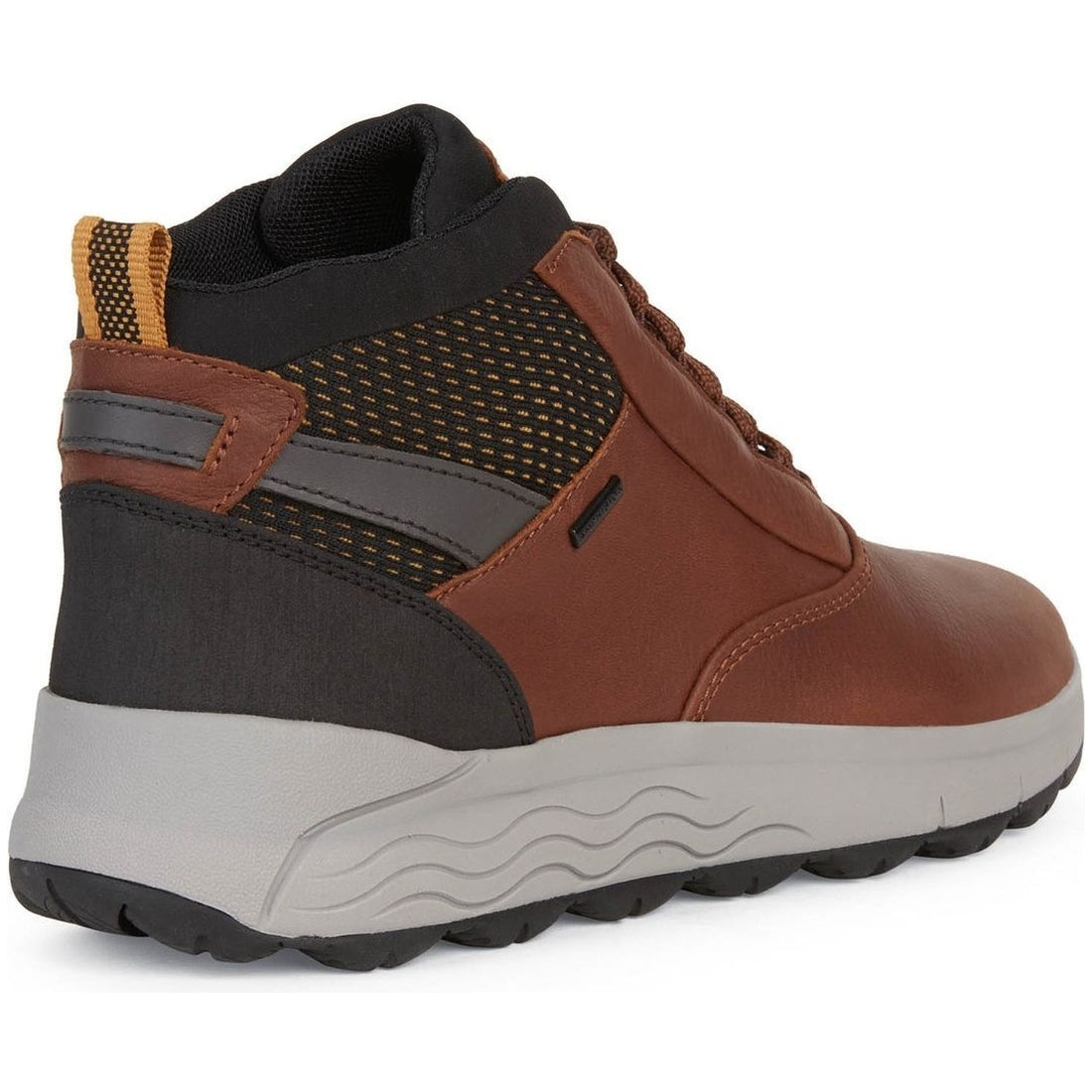 Geox mens Brown spherica 4x4 abx booties | Vilbury London