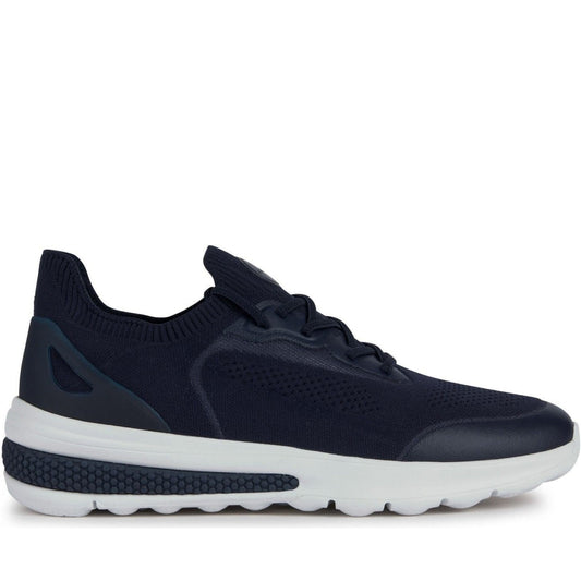 Geox mens navy spherica sport shoes | Vilbury London