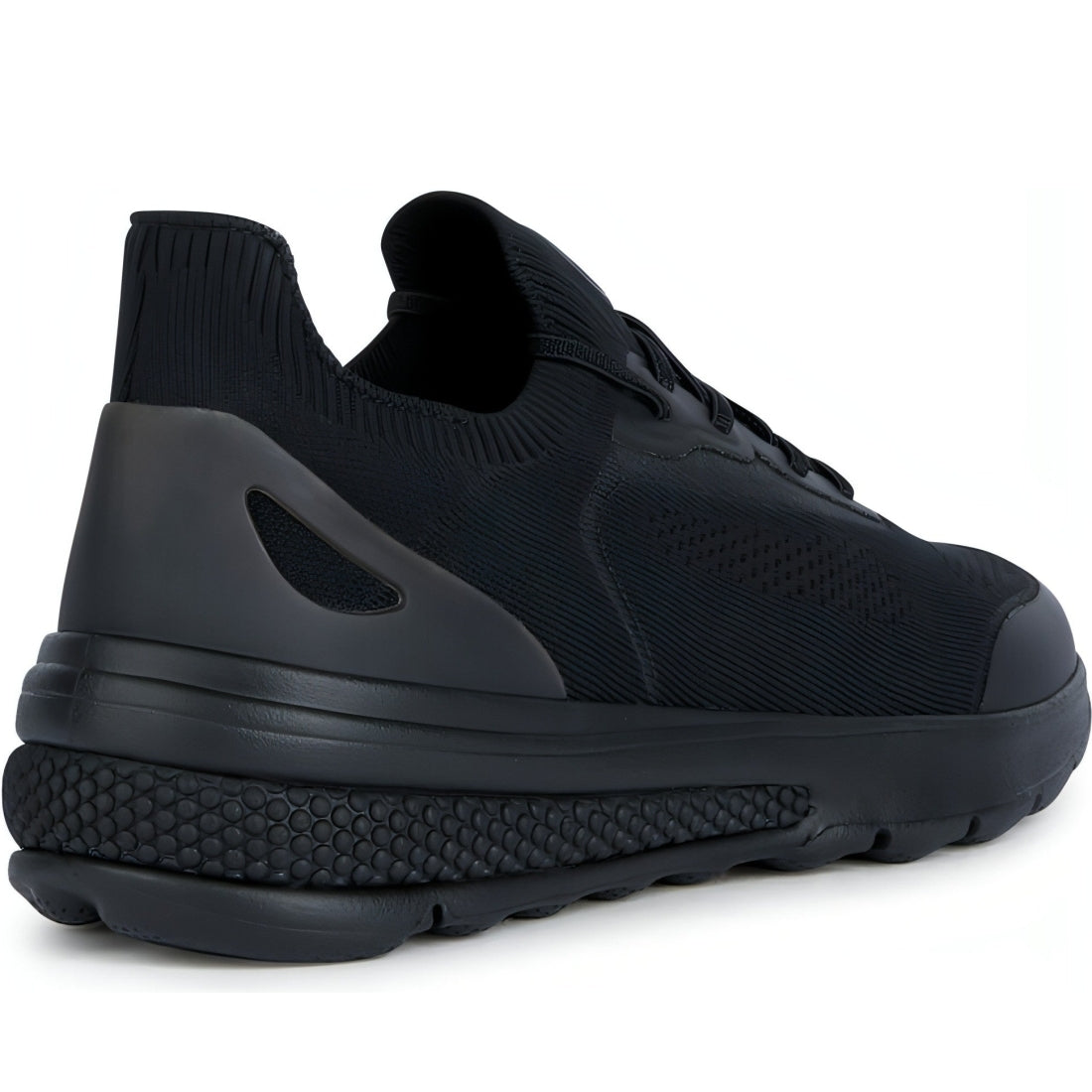 Geox mens black spherica sport shoes | Vilbury London