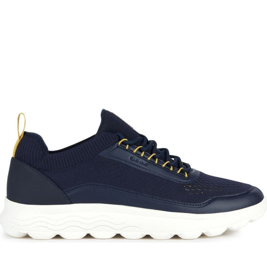 Geox mens navy spherica sport shoes | Vilbury London